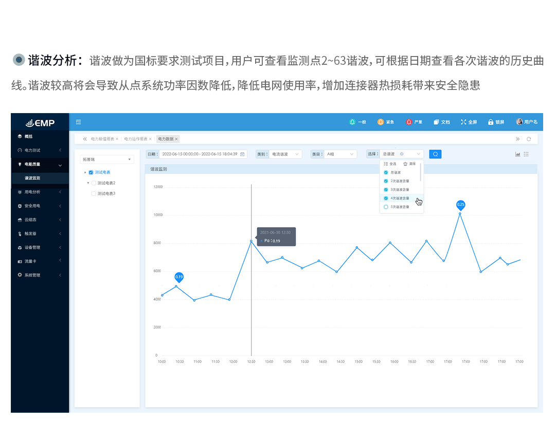 高速电能质量记录仪监控系统